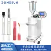 ZONESUN máquina de enchimento de pasta semi-automática Aumento Máquina de enchimento a pistão quantitativo para esmalte de unha, máscara de cílios, base líquida