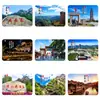 Imanes de Refrigerador de Vidrio Escénico de Shijiazhuang: Wuyuezhai, Torre de las Flores del Lago Longquan y el Valle Floral de la Ciudad Antigua de Deming