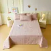 Juego de Cama Acolchado de Terciopelo de Leche de Alta Densidad y Algodón Lavado, Juego de Tres Piezas para Uso Doméstico, Sábana Gruesa Cálida, Juego de Dos Piezas para Estudiantes