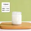 Taza de Pudín de Botella de Yogur con Tapa 100ml Apta para Horno Resistente a Altas Temperaturas Taza de Gelatina Casera Botella Gruesa de Vidrio para Postre