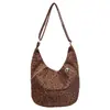 2026 Nuevo Estilo Coreano Casual Bolso Tote Estampado de Leopardo Bolso de Tela de Alta Calidad Gran Capacidad para Estudiantes Mujeres Bolso Elegante Bolso de Hombro