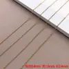 Aço Inoxidável Banhado a Ouro Cor Duradoura Corrente em Forma de 0 Corrente Cruzada Universal Simples DIY Pulseira Colar Acessórios de Joias Materiais