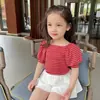 [Oferta Especial] Falda para Niñas Verano 2023 Nuevo Estilo Pantalones Cortos de Manga Corta con Flores Vestido para Bebé Camiseta