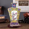 Jarrón de cerámica Jingdezhen, decoración de sala de estar china, jarrón antiguo de esmalte para regalo de Año Nuevo.