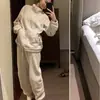 Pijama Peludo Ultra-Espesso Metwo Conjunto de Roupas de Casa Espessadas Quentes para Mulheres Flanela 280g Transfronteiriço Tamanho Grande