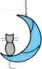 Decoración Acrílica de Gatito 2023 Gatito Lunar para Colgar en la Ventana Atrapagatos Mascota Regalo Memorial por Pérdida