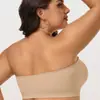Top Tubo Push-Up Antiderrapante Estilo Europeu e Americano Transfronteiriço com Alças Removíveis para Realçar a Aparência das Costas