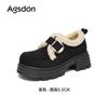 Mules de Salto Grosso Augusden para Mulheres 2026 Novo Estilo Outono e Inverno com Velcro, Sapatos Casuais Confortáveis para o Trabalho