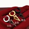 Pendientes de Acero Inoxidable Transfronterizos Moda Europea y Americana Lujo Ligero Pendientes de Gama Alta Galvanoplastia al Vacío Tendencia Triangular Venta al por Mayor