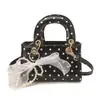 Bolsa de Bolinhas de Nicho Super Popular de Alta Qualidade para Mulheres 2026 Nova Moda Versátil Bolsa Transversal Pequena Bolsa Quadrada de Mão Exquisita