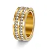 Amazon Anillo Giratorio para Dedos con Textura para Alivio del Estrés para Mujer Anillo con Incrustaciones de Diamantes Set de Joyería