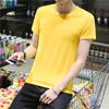 Preço de atacado com decote em V decote redondo camiseta masculina de manga curta solta roupas de verão de morte rápida mais tamanho grande homem gordo gordo t-shirt
