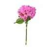 Sensación Pegajosa Hidratante Artificial de 3 Puntas Hortensia Decoración de Escritorio para Sala de Estar Arreglo de Boda Accesorios para Ramo Artificial