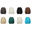 Sudadera de cuello redondo de felpa de algodón de alta gama y peso pesado de 520 g para hombre, marca de moda americana, corte holgado, chaqueta casual de color liso