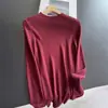 Suéter de Punto Ajustado con Cuello Alto Medio 2026 para Usar en Capas con Camiseta de Manga Larga Base para Mujer Venta al por Mayor H10AS8412