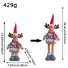 Uma Variedade de Bonecos de Natal de Pé Retráteis, Boneco Boneca Boneco de Neve Rena de Janela de Hotel Enfeites de Decoração