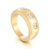 Nuevo Anillo de Acero Titanio Brillante Amor Diamante para Hombres y Mujeres, Anillo de Joyería Casual Personalizado para Parejas, Accesorios