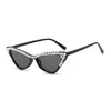 Preciosas Gafas de Sol Cat-Eye Antivibración 5298 Europeas y Americanas Incrustadas de Diamantes, Lujo Accesible, Gafas de Sol de Sombra de Sol de Moda y Versátiles