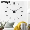 Reloj de Pared Creativo Estilo Simple 3D Moda Nórdica Espejo Decorativo Sala de Estar Reloj de Pared Acrílico Grande diy