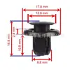 90467-09185 É Adequado para Saias Laterais de Para-choque Toyota com Diâmetro de Furo de 9mm, Clipe de Plástico com Parafuso de Expansão