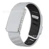 Correa whoop compatible correa de silicona pulsera deportiva de dos colores whoop5.0 incrustaciones completas de diamantes correa de reloj de metal con diamantes