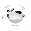Plato Cerámico de Panda de Dibujos Animados para Uso Doméstico, Plato Pequeño Lindo para Salsa para Mojar, Plato de Salsa de Soja, Plato para Condimentos, Plato de Salsa para Hot Pot, Regalo