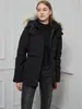 Parka Chelsea Whitehouse Jaqueta de Penas de Ganso Grande Estilo 04 3804L Canadense Feminina com Capuz