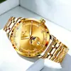 Nuevo Reloj Elegante y de Moda para Hombre con Correa de Acero, Números Romanos e Incrustaciones de Diamantes, Doble Escala, Reloj de Pulsera de Alta Gama, Modelo Más Vendido Transfronterizo