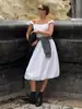 Vestido Jacquard Cruzado Hombros Descubiertos Estilo Europeo y Americano Verano 2026 Nuevo Bordado Hueco Francés Ajustado Vestido Largo Floral