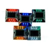 Clavo de Carretera Luminoso de Aluminio Fundido Luz Solar para Clavo de Carretera Luz de Advertencia LED por Inducción Señal de Carretera Luz de Suelo de Doble Cara Clavo de Carretera