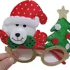 Decorações de Natal Óculos Lantejoula Árvore de Natal Velhinho Armação de Óculos Plástico Galhada Cabeça Adereços Decorativos Atacado