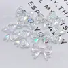 Cuentas Espaciadoras de Lazo de Colores Transparentes Láser Iridiscente Hechas a Mano DIY Cadena para Teléfono Llavero Colgante para Coche Accesorios