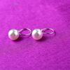 Venta al por mayor de fábrica Clip U Perla pequeño arete de hebilla para la oreja para mujer sin aretes para agujero en la oreja indoloro clip para la oreja plateado aretes joyería pequeña mercancía