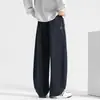 Pantalones de hombre de Tencel Lyocell, Pantalones Curvos de Otoño, Pantalones Deportivos para Hombre, Pantalones de Chándal para Hombre, Pantalones Largos Casuales Rectos de Primavera y Otoño