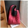 Bolsa Transfronteiriça de Grande Capacidade Fosca Retrô Bolsa Feminina Outono e Inverno 2025 Nova Casual de Ombro Axilar para o Dia a Dia