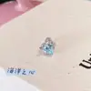 Aretes de Hueso de Oreja de Corazón de Cristal Explotando Tornillos Nuevos Dulces Pequeños Frescos Accesibles Lujo Aretes Completamente de Diamante para Mujeres