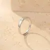 Anéis de Casal em Prata Esterlina 925 Nicho Diamantes Incrustados você&eu Design Gravado Senso Anéis de Paro Unisex Anéis de Dedo Simples Personalizados