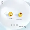 Accesorios DIY Chapados en Oro que No se Desvanecen, Cuentas de Bola Bordadas con la Palabra 'Fortuna', Patrón de Moneda de Cobre, Cuentas Cilíndricas con Texto de Oración, Cuentas Espaciadoras, Collares de Mano para DIY, Joyería al por Mayor