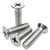 Fabricante Original Tornillos de Acero Inoxidable 201 Cabeza Avellanada Phillips M2-M12 Gb819 Tornillos de Máquina Phillips Cabeza Plana