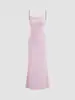 Vestido Exquisito de Início de Verão, Vestido Longo de Cauda de Peixe com Renda Splicing Costas Nuas de Luxo Leve, Vestido de Alça de Alta Qualidade e Elegante