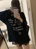 Camiseta de Manga Larga con Estampado de Letras Personalizado Estilo Perezoso para Mujer Verano Holgada Adelgazante Delgada Protector Solar Aire Acondicionado Blusa Top
