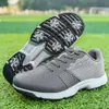 Sapatos de Golfe Masculinos, Sapatos Casuais para Exterior, Sapatos de Golfe com Travas Masculinos