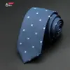 Corbata para Hombre Estilo Coreano Casual Poliéster Seda Estrecha Moda de Negocios Novio Boda Corbata Pequeña de 6 cm
