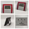 Reloj de Pared Calendario Perpetuo Despertador para Sala de Estar y Dormitorio, Reloj de Pared LCD Silencioso Creativo con Temperatura