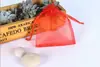 Bolsa de organza com cordão multicolorida, bolsa de malha transparente com cordão, para joias, doces de casamento, embalagem de presente, bolsa de armazenamento para sachês