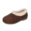 Sapatos de Algodão para Meninas Botas Curtas de Veludo Novas de Inverno Botas de Neve Quentes para Crianças Sapatos Peludos da Moda Sapatos com Solado Macio