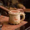 Taza de Té Cultural y Creativa de Dunhuang, Gran Capacidad, Diseño de Ciervo de Nueve Colores, Taza Individual, Juego de Té de Cerámica con Separación de Té y Agua, Perfecto como Recuerdo