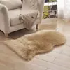 Alfombra Decorativa de Imitación Lana Gruesa Irregular Felpa para Mesa de Café Cojín para Sala de Estar Cojín para Silla Manta de Cama
