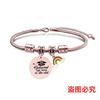 Pulsera europea y americana transfronteriza de acero inoxidable hueso de serpiente pulsera etiqueta temporada de graduación arcoíris regalo de vacaciones grabado pulsera de acero titanio