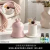 Enfeite difusor de aroma em forma de coração estilo creme sem chama, pedra difusora de mesa fofa de desenho animado criativo, fragrância interna de longa duração